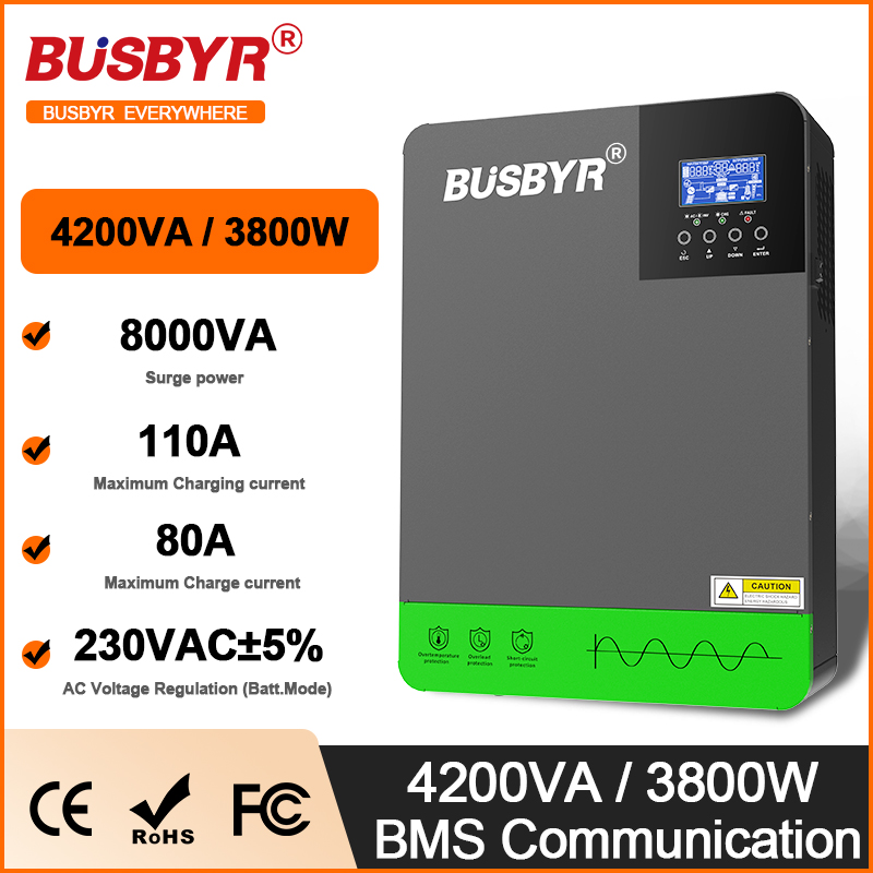 Mppt Charge Controller - 4.2KW 6.2KW Hybrydowe inwertery solarne 24V