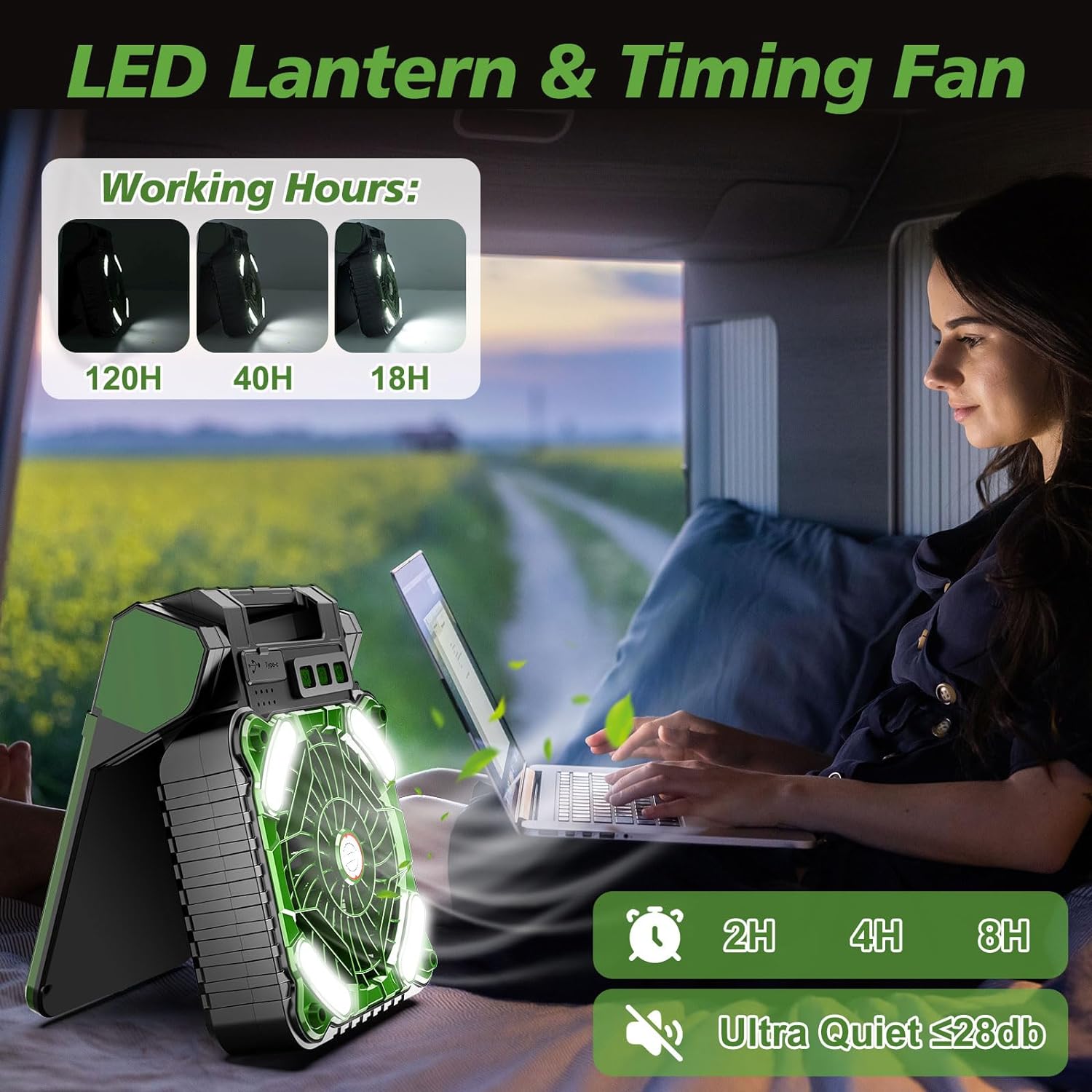 10000 mAh zasilana energią sło – Renewable Energy Fan recenzja i cena