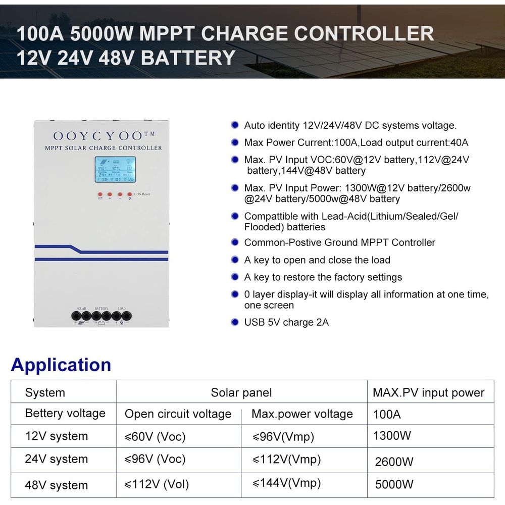 Regulator ładowania solarnego  – Mppt Charge Controller recenzja i cena